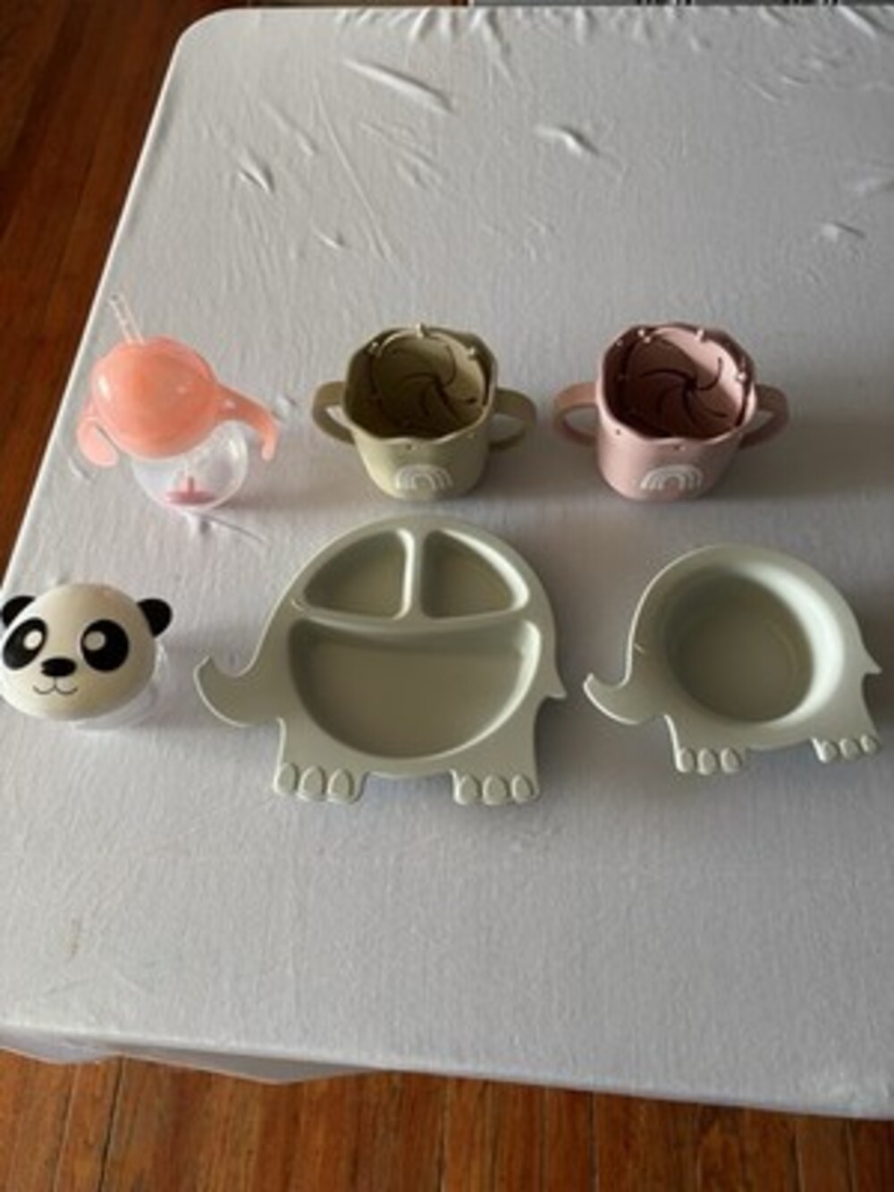 Silicone Baby Feeding Bundle Pottery barn kids,mushie,melii, Snack Cups BLW Set
